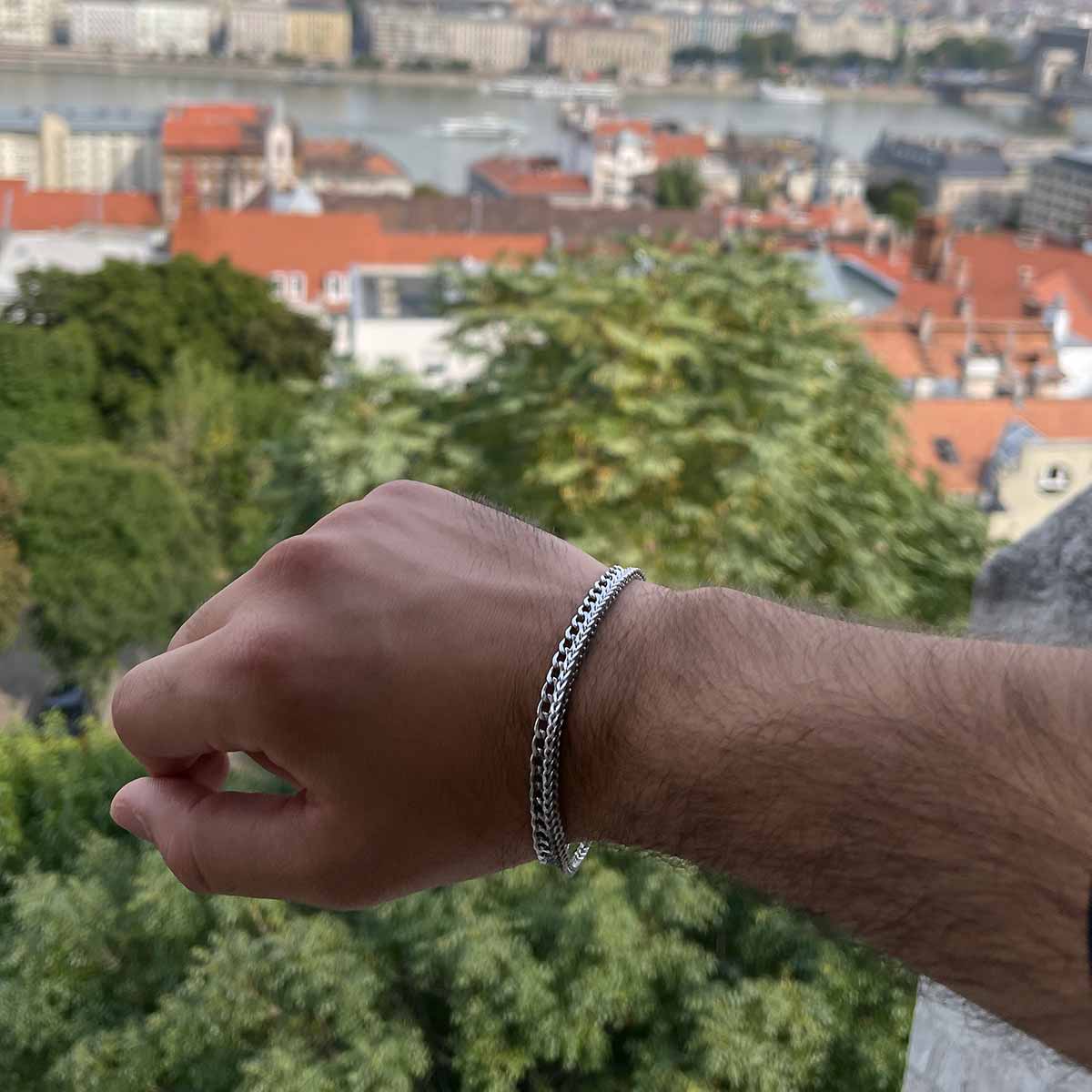 Micro Sterling Silver Bracelet 3MM Βραχιόλι από ανοξείδωτο ατσάλι 316L